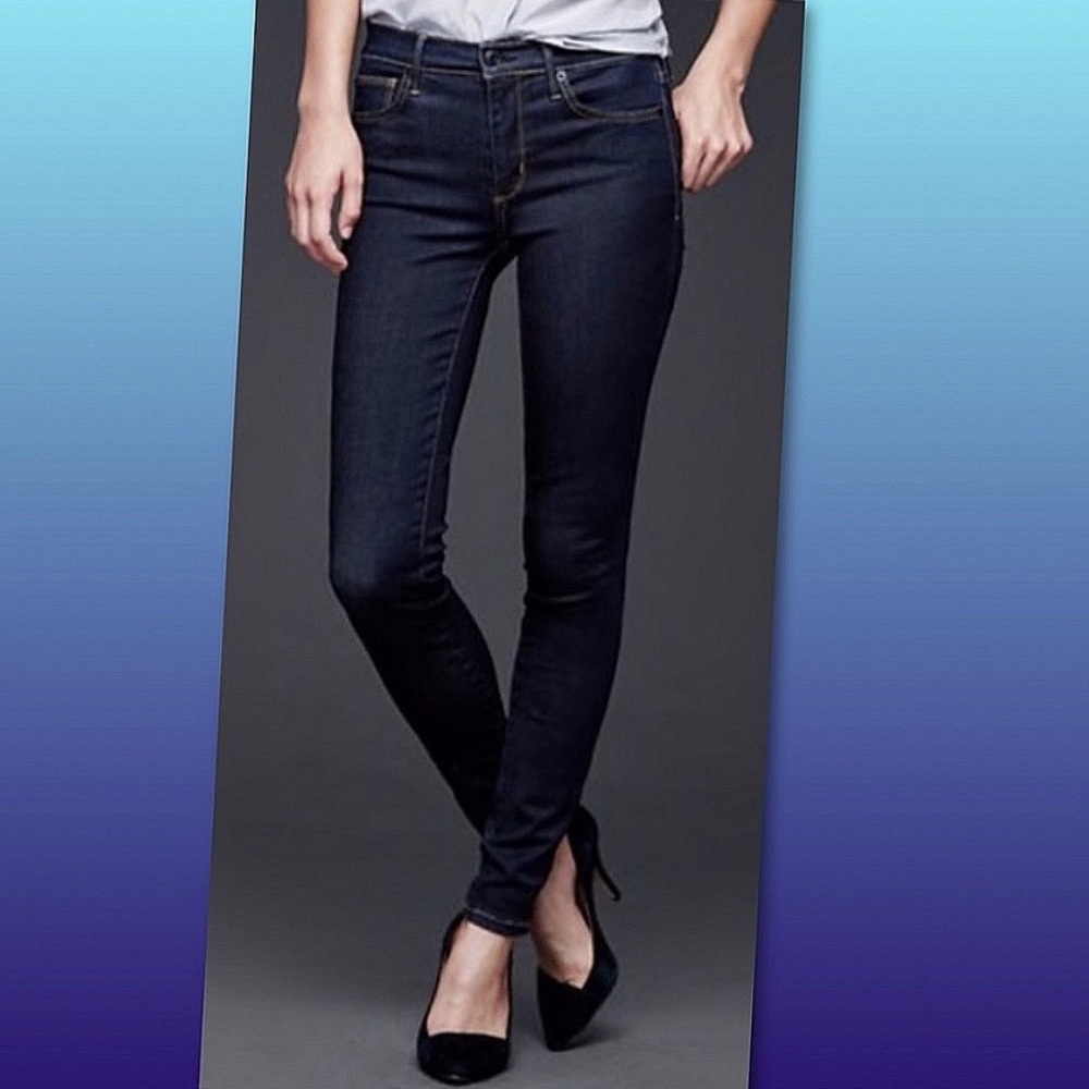 Gap 1969 Always Skinny Dark Raine Jeans
